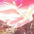 pink trash on green grass