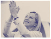 Giorgia Meloni, Italy's first woman prime minister.